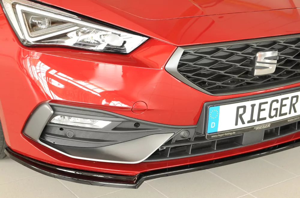 Rieger Spoilerschwert glanz schwarz für Seat Leon (KL) 5-tür. (Schrägheck) 04.20-