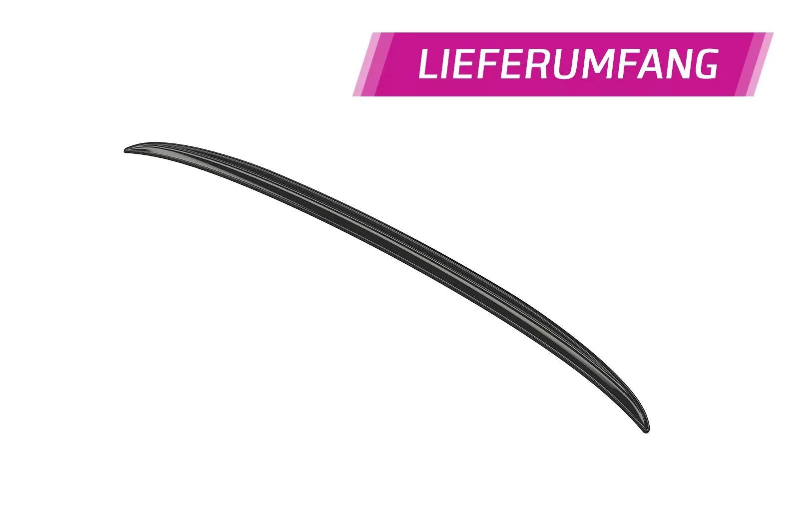 Heckflügel mit ABE für VW Golf 7 (Typ AU) GTI, GTD, GTE, R, R-Line HF918 Schwarz Strukturiert