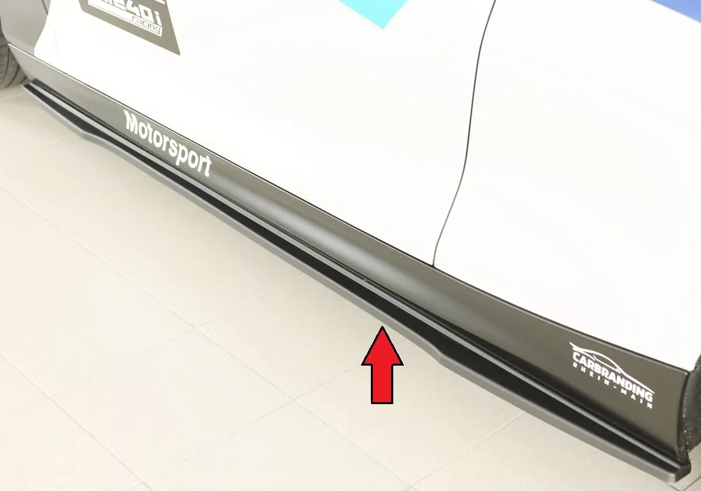 Rieger Seitenschweller links ansatz matt schwarz für BMW 2er F23  (1C) Cabrio 07.17- (ab Facelift) LCI