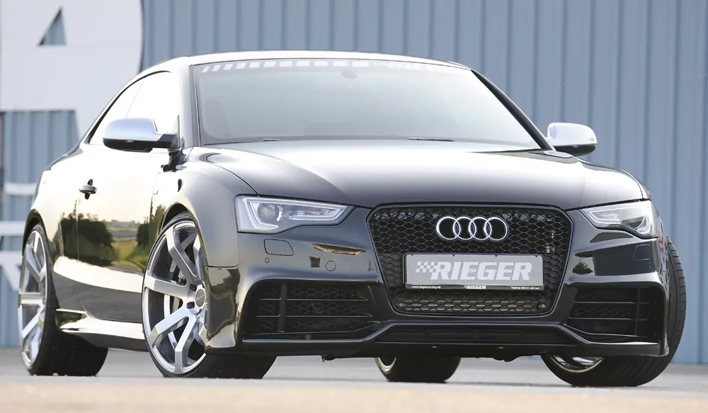 Kühlergrill Audi RS5 (B8), schwarz glänzend glanz schwarz für Audi A5 S5 (B8/B81) Cabrio 10.11-06.16 (ab Facelift)