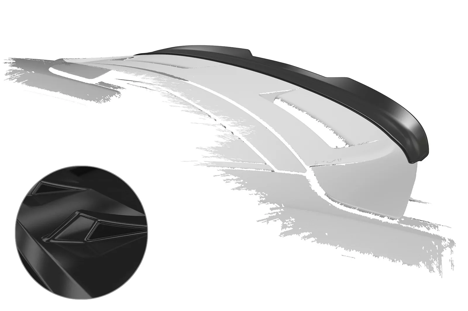 Heckflügel mit ABE für Ford Focus MK2 ST Glossy (schwarz hochglanz)