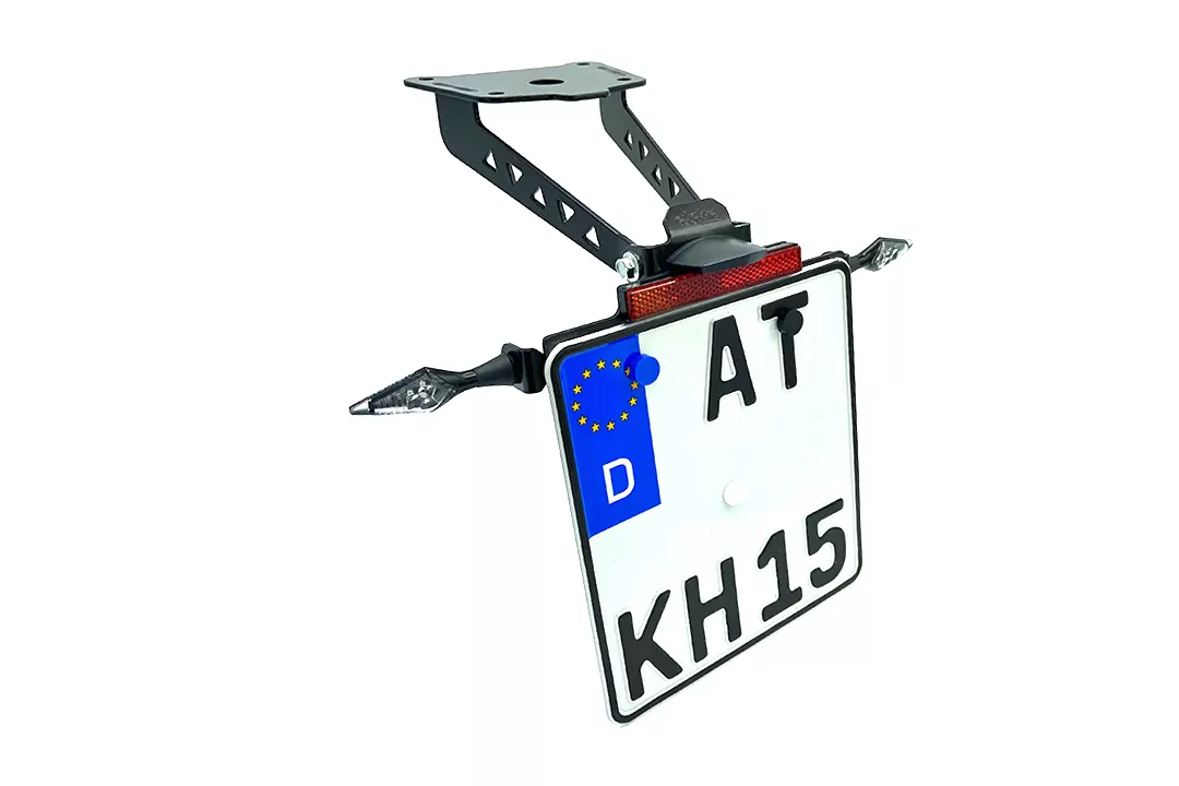 alpha Technik Kennzeichenhalter für Kawasaki Z900RS Cafe, Typ ZR900C / ZR900K, ab Modelljahr 2018-