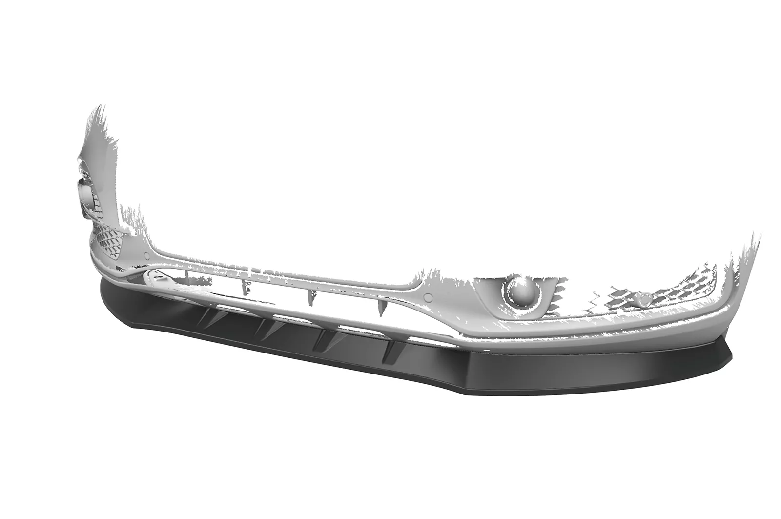 Cup-Spoilerlippe mit ABE für Audi SQ5 (8R) CSL480 Schwarz Strukturiert