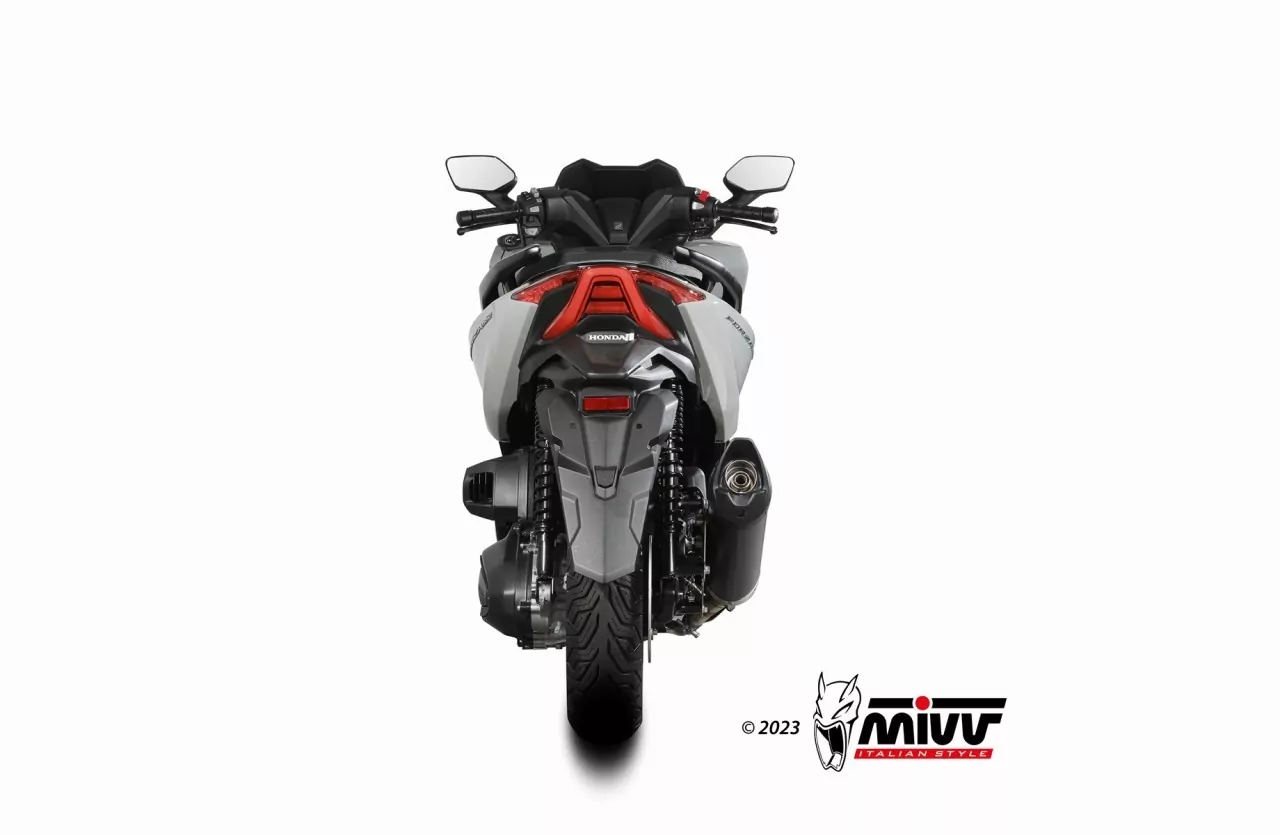 MIVV MOVER Edelstahl Schwarz Mit Kat HONDA ADV-SH-FORZA 350 22-24