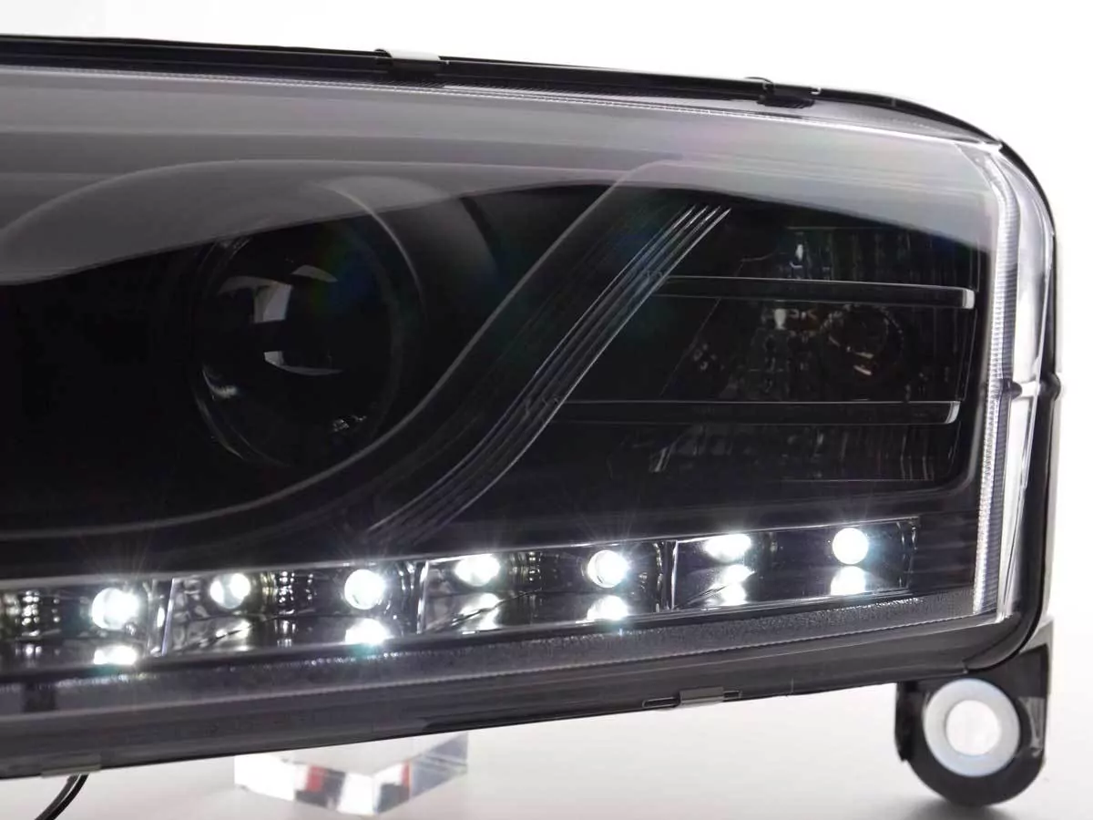 Scheinwerfer Set Daylight LED TFL-Optik Audi A6 Typ 4F Bj. 04-08 schwarz