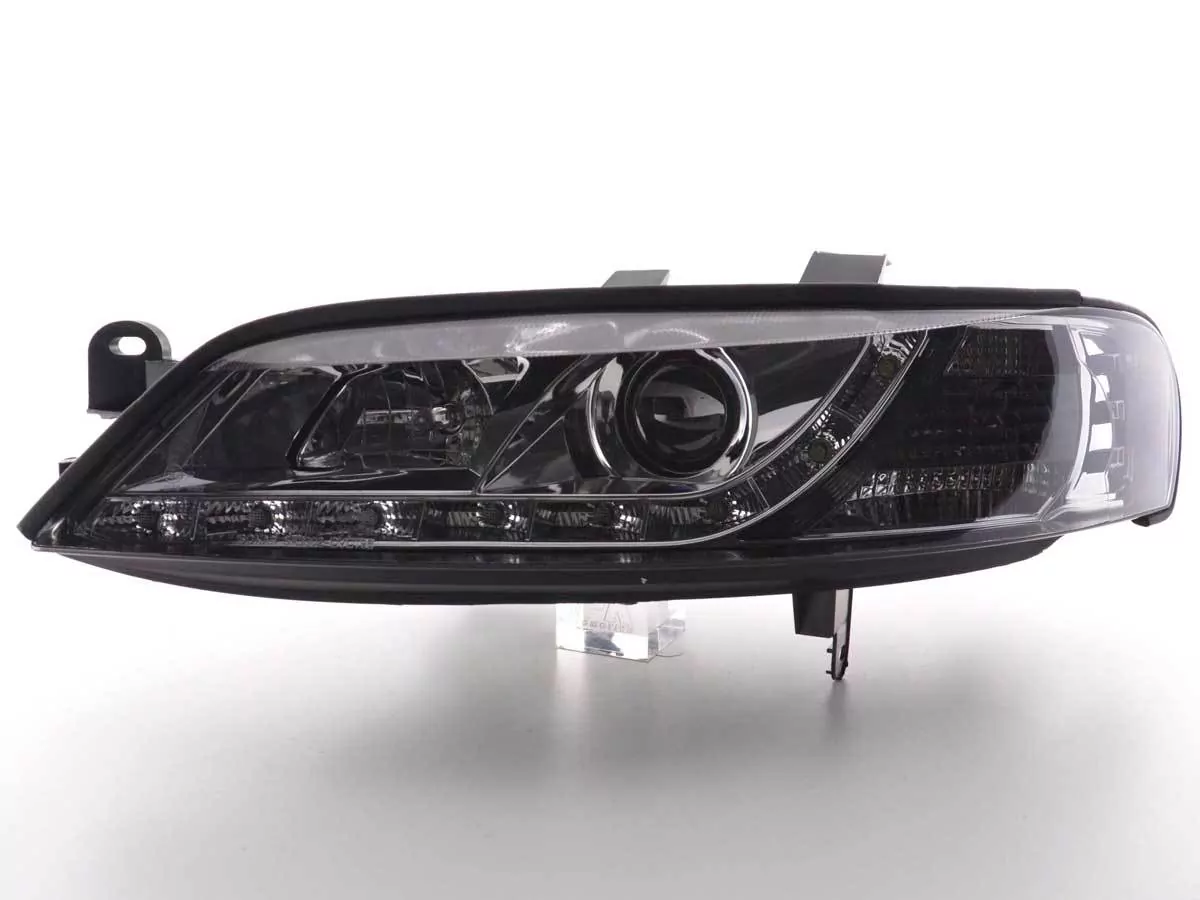 Scheinwerfer Set Daylight LED Tagfahrlicht Opel Vectra B Bj. 99-02 chrom