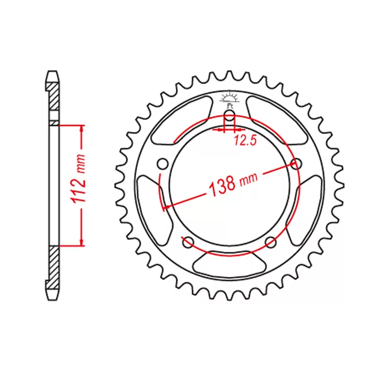 EK-Chain Kettensatz 520 MVXZ-2 für Honda NC750 XD DTC  Typ RH09 ab Modelljahr 2021-
