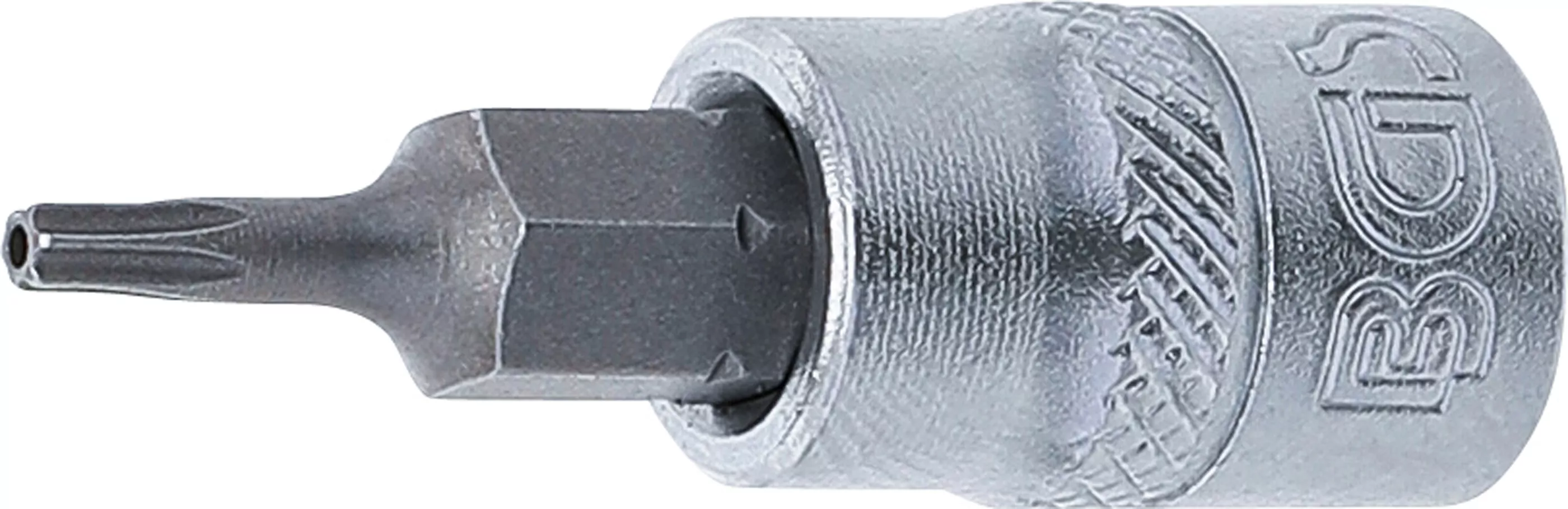 Bit-Einsatz | Antrieb Innenvierkant 6,3 mm (1/4") | T-Profil (für Torx) mit Bohrung T8