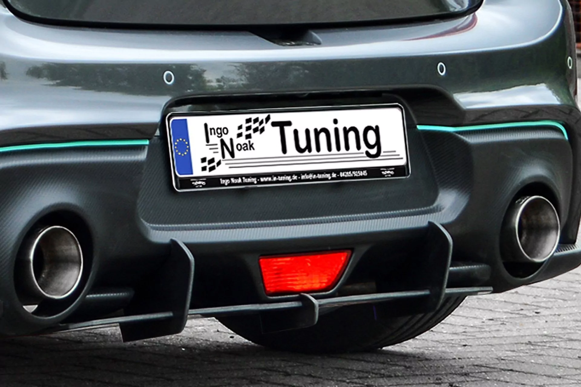 Gefräster Heckansatz mit Finnen für Suzuki Swift Sport RZ/AZ