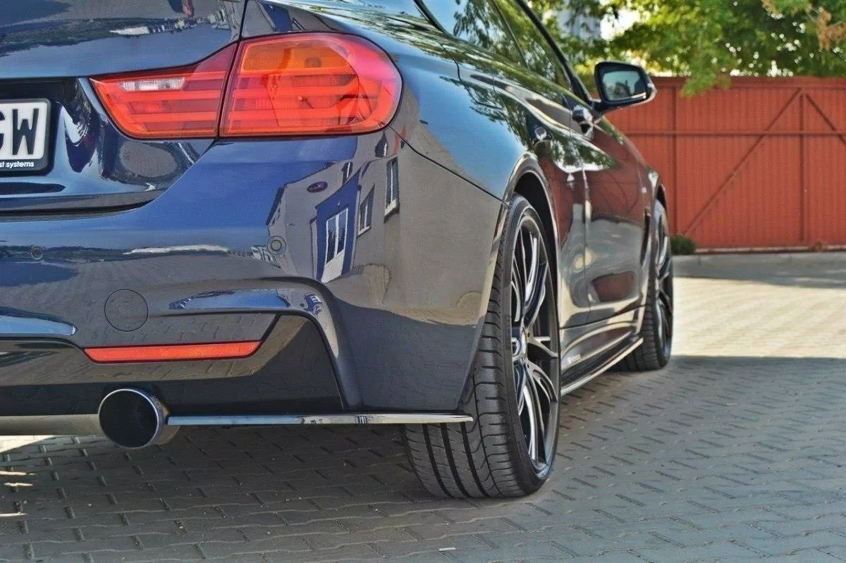 Heck Ansatz Flaps Diffusor Passend Für Diffusor Passend Für BMW 4er F32 M Paket Schwarz Hochglanz Schwarz Hochglanz