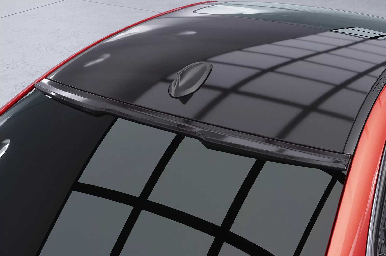 Heckscheibenblende für BMW 3er F30 / M3 F80 Limousine HSB125 Schwarz Strukturiert