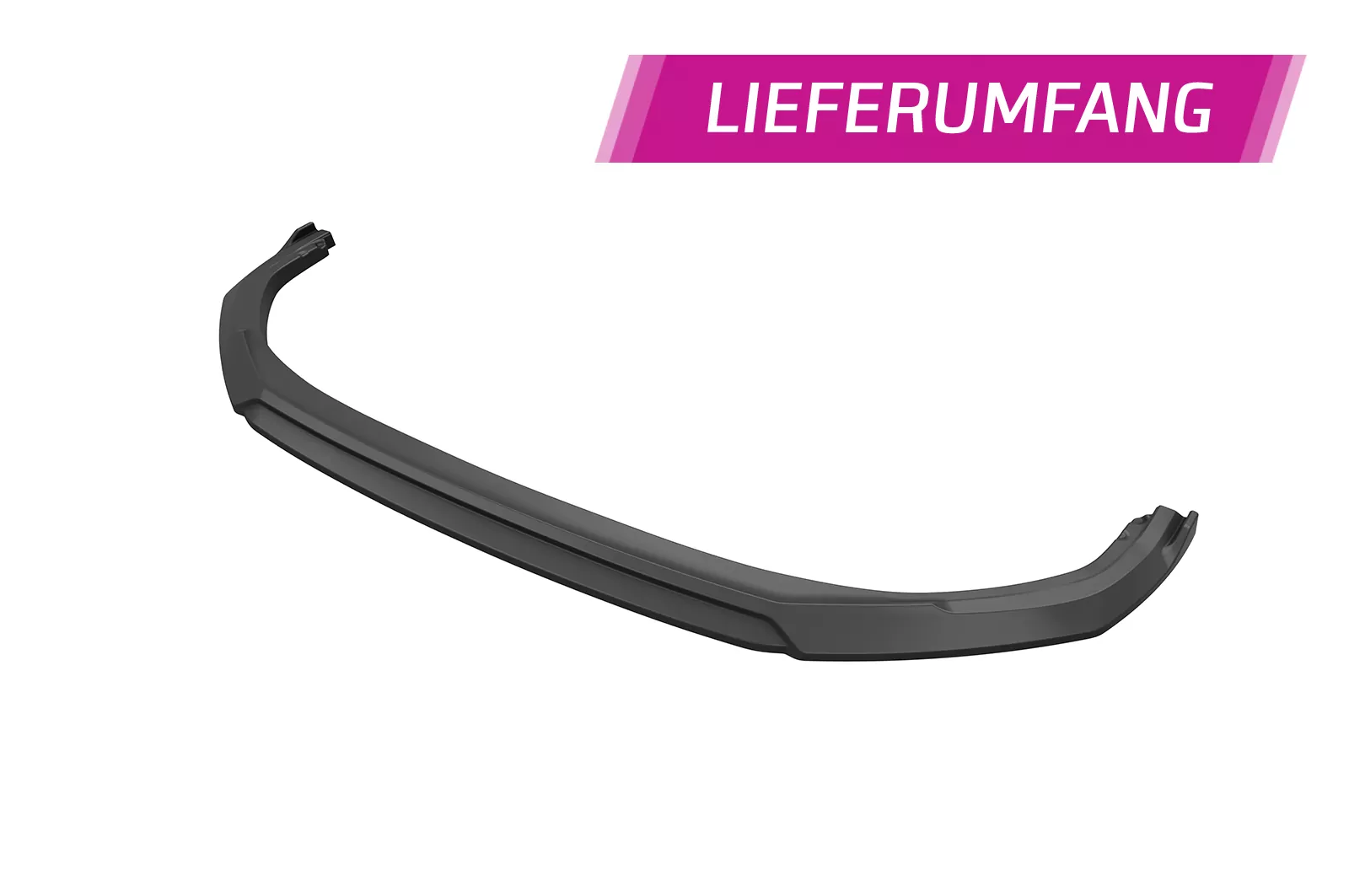 Cup-Spoilerlippe mit ABE für Peugeot 308 (P51) GT CSL772 Schwarz Strukturiert