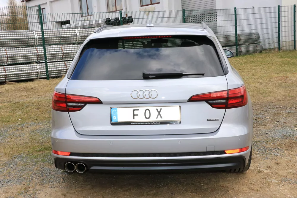 Audi A4 B9 - 3,0l TDI - quattro  Endschalldämpfer - 2x80 Typ 25