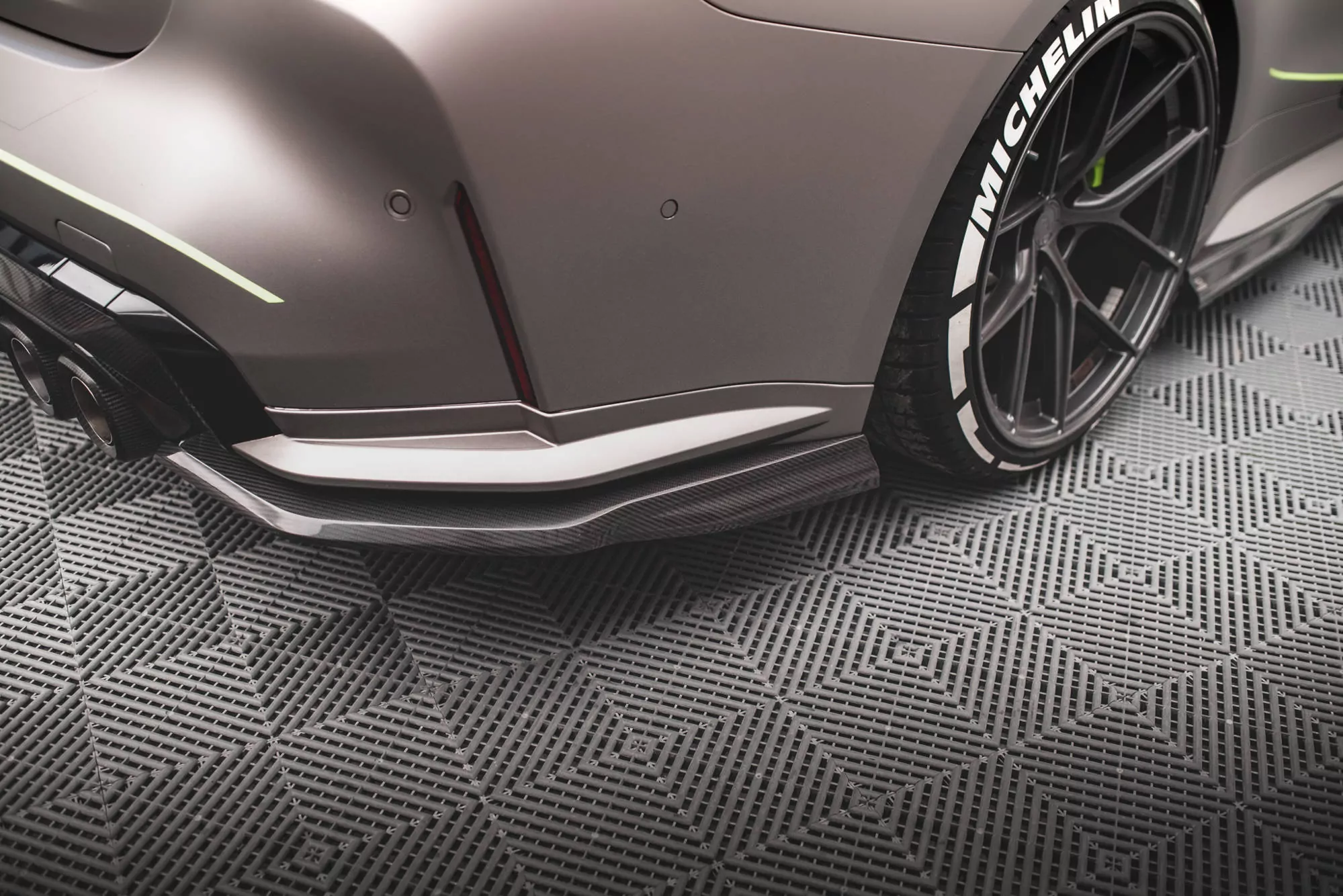 Carbon Fiber Heck Ansatz Flaps Diffusor Für BMW M4 G82 Competition