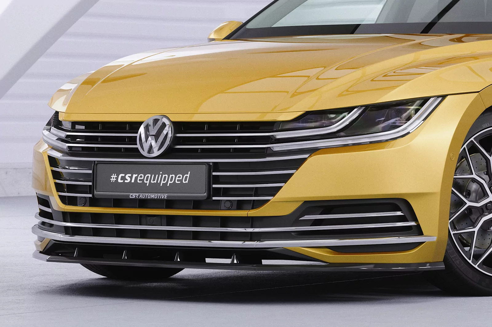 Cup-Spoilerlippe mit ABE für VW Arteon CSL347 Strukturiert (schwarz matt)