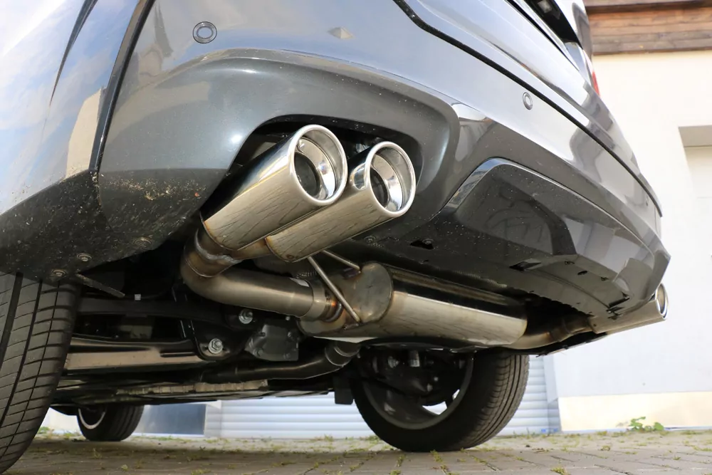BMW X4 F26  Endschalldämpfer quer Ausgang rechts/links - 2x90 Typ 17 rechts/links