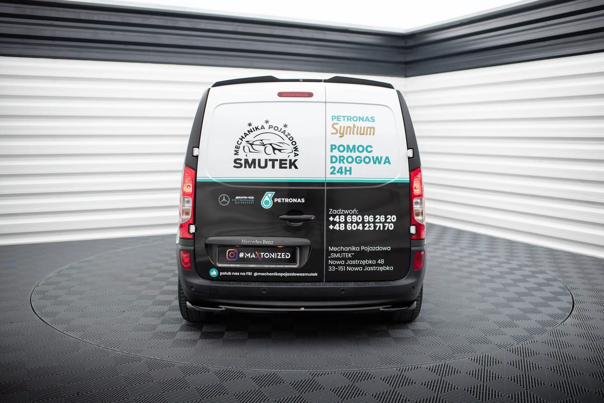 Spoiler CAP Für Mercedes-Benz Citan Mk1 Schwarz Hochglanz