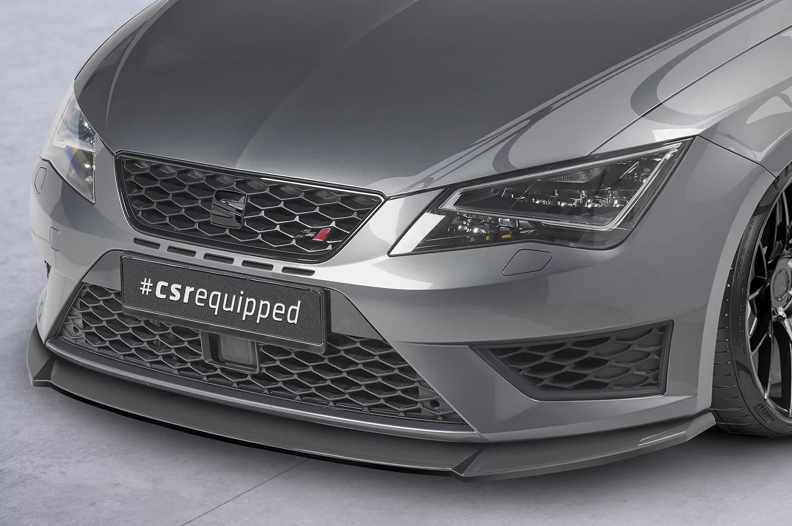 Cup-Spoilerlippe mit ABE für Seat Leon III 5F Cupra/FR CSL390 Strukturiert (schwarz matt)