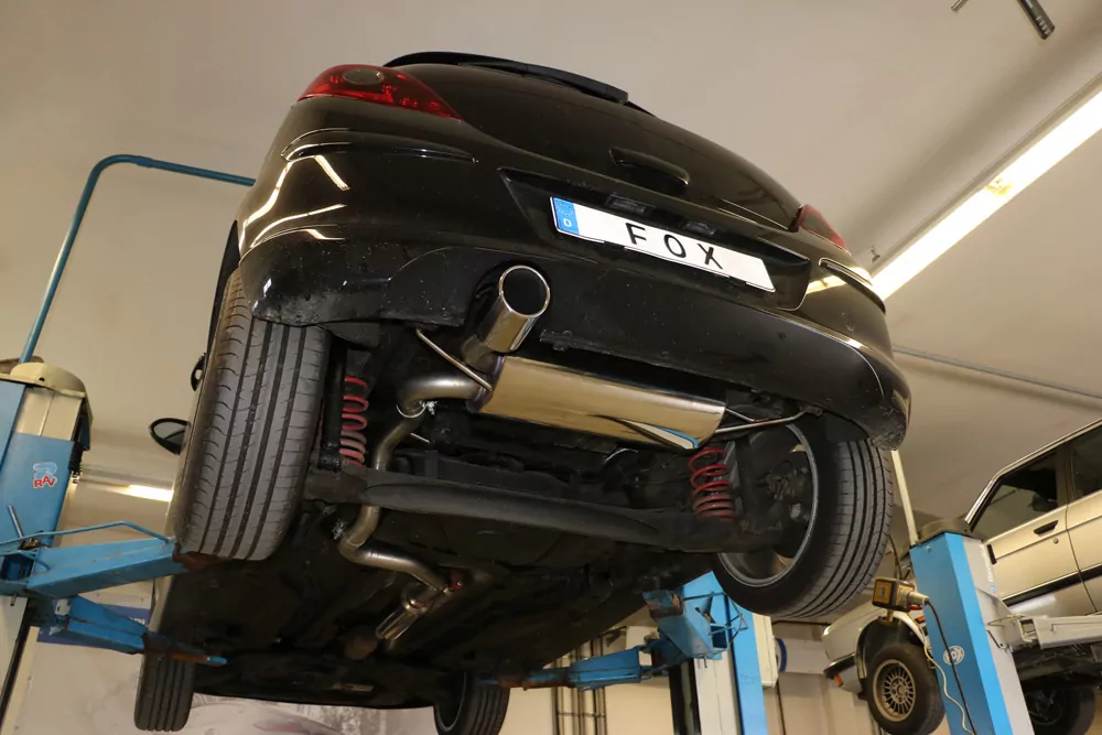 Opel Corsa D GSI  Endschalldämpfer quer Ausgang einseitig - 1x100 Typ 16