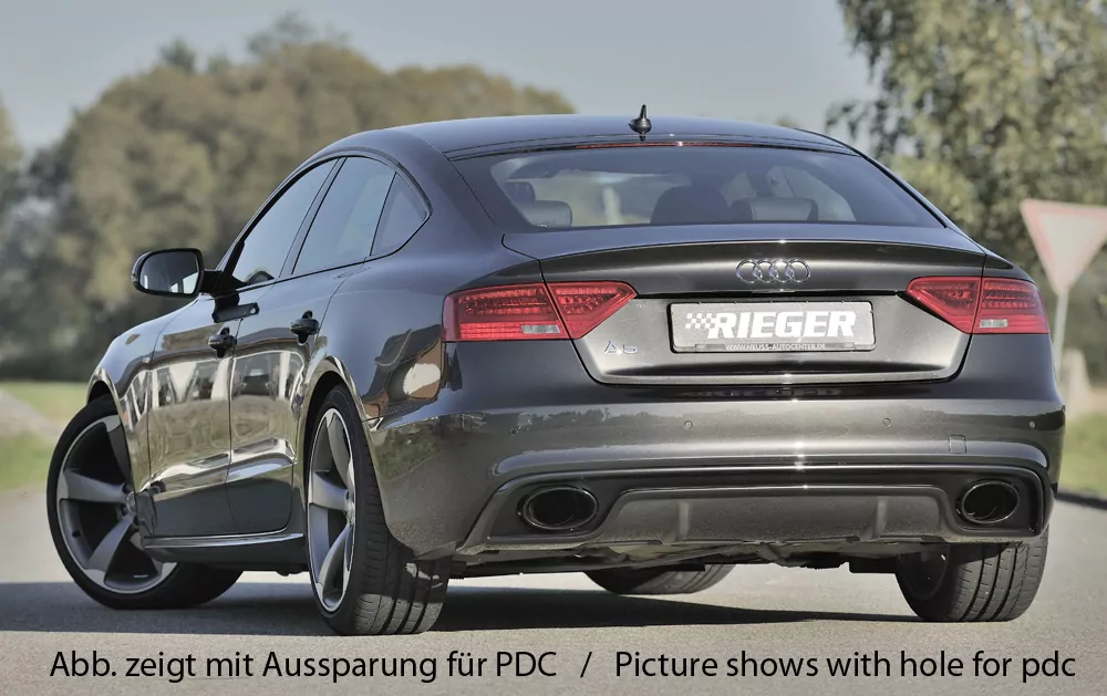Audi S-Line Heckschürze (ohne Heckeinsatz) für Audi A5 (B8/B81) Sportback 10.11-06.16 (ab Facelift)