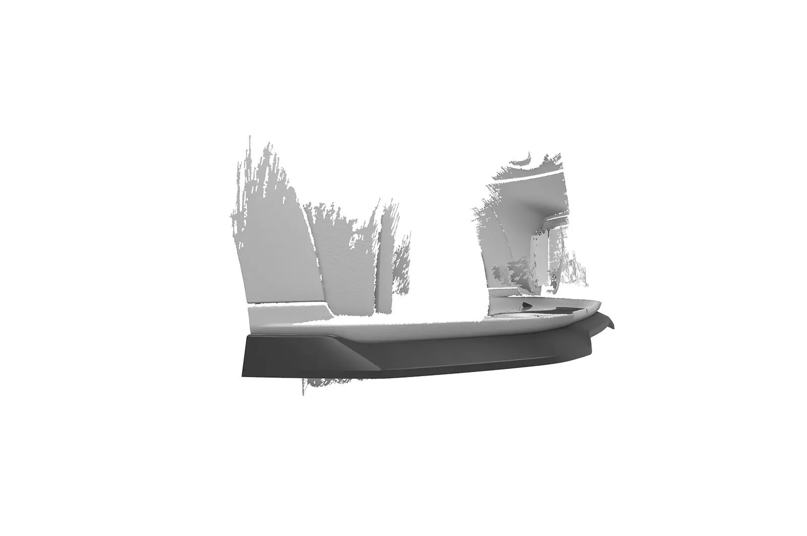 Cup-Spoilerlippe mit ABE für Mini F55, F56, F57 JCW-Trim CSL673 Schwarz Strukturiert