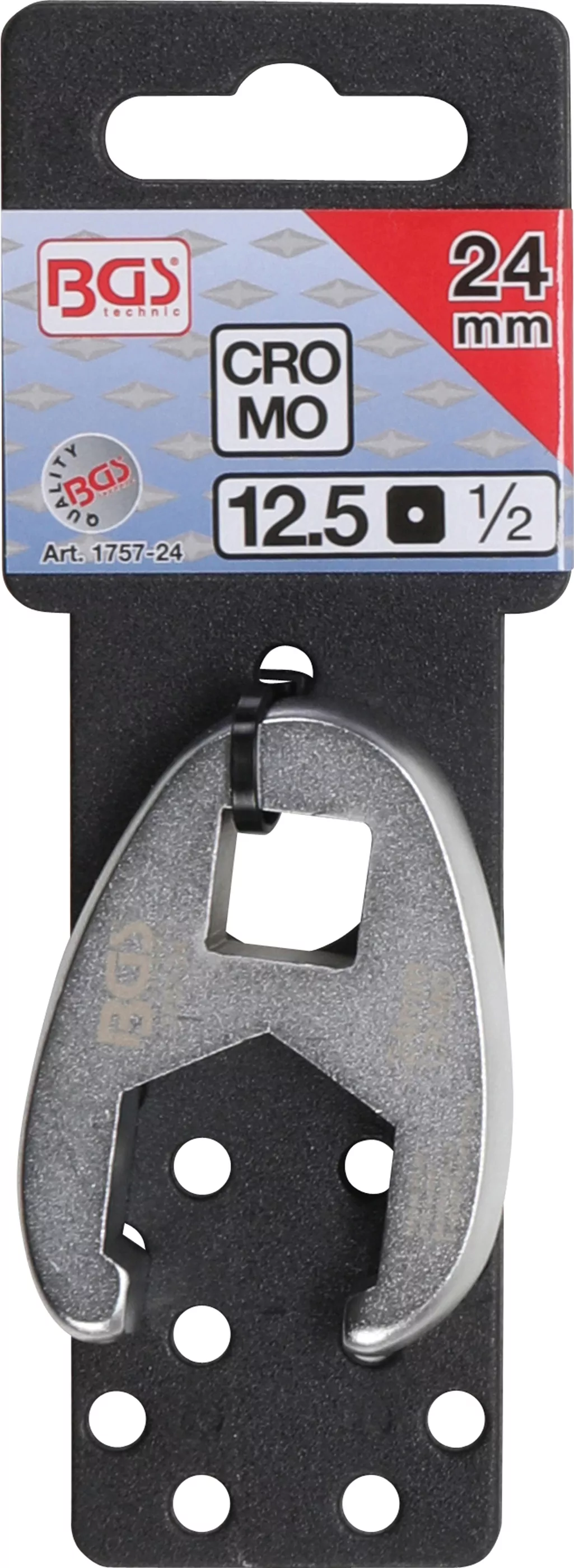 Hahnenfußschlüssel | Antrieb Innenvierkant 12,5 mm (1/2") | SW 24 mm