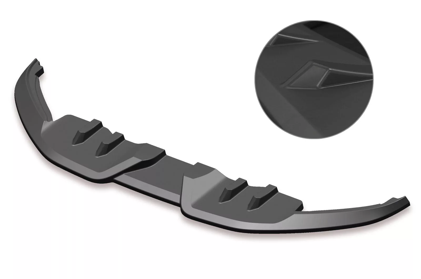 Cup-Spoilerlippe mit ABE für VW Passat B8 (Typ 3G) Lackierfreundlich (schwarz matt)