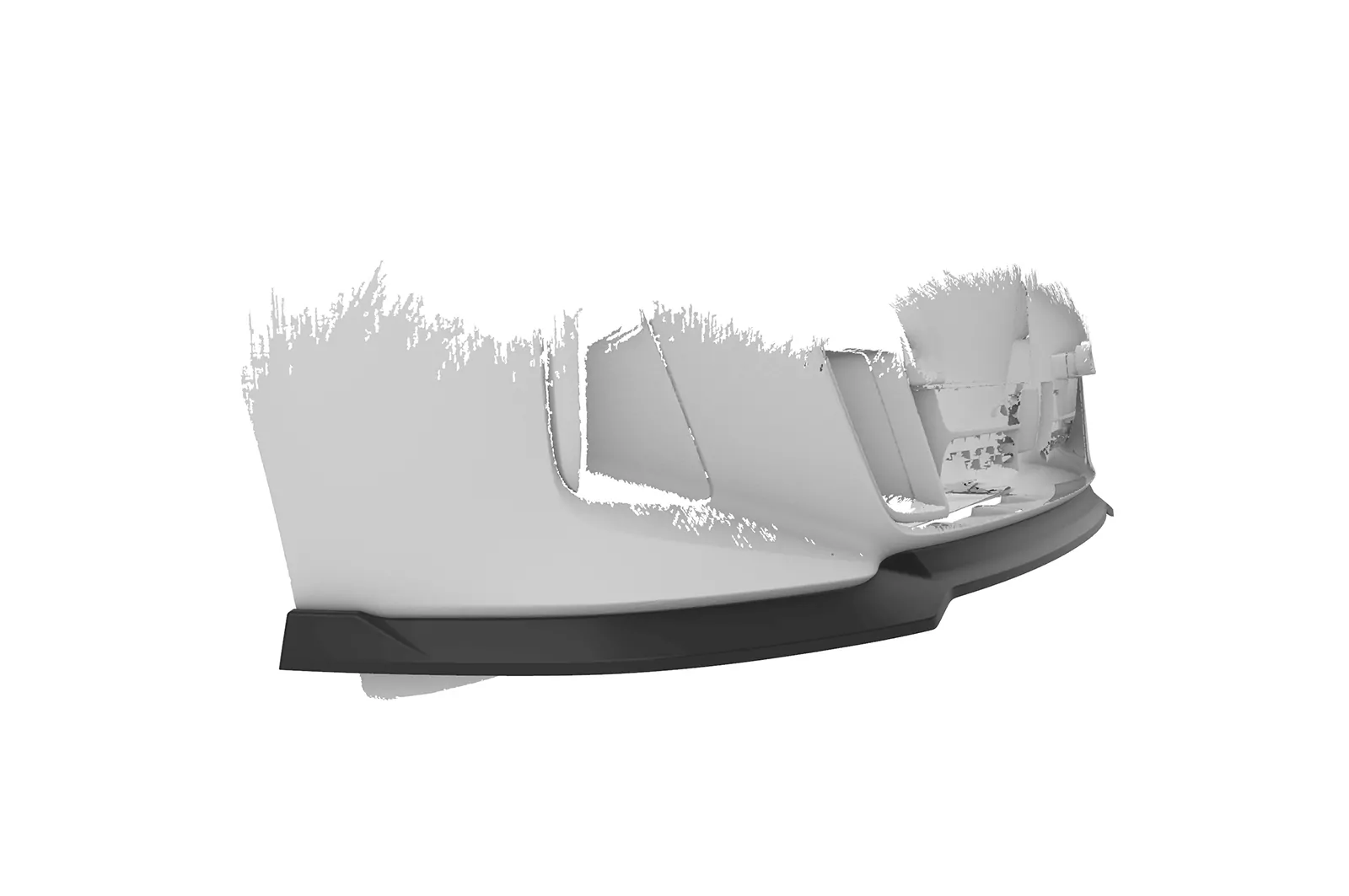 Cup-Spoilerlippe mit ABE für BMW 6er (G32) M-Paket CSL669 Schwarz Strukturiert