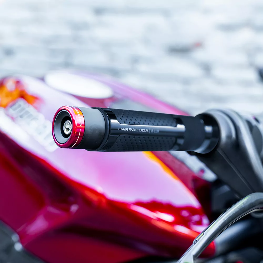 Barracuda Lenkerenden-Gewichte B-LUX universal schwarz-rot