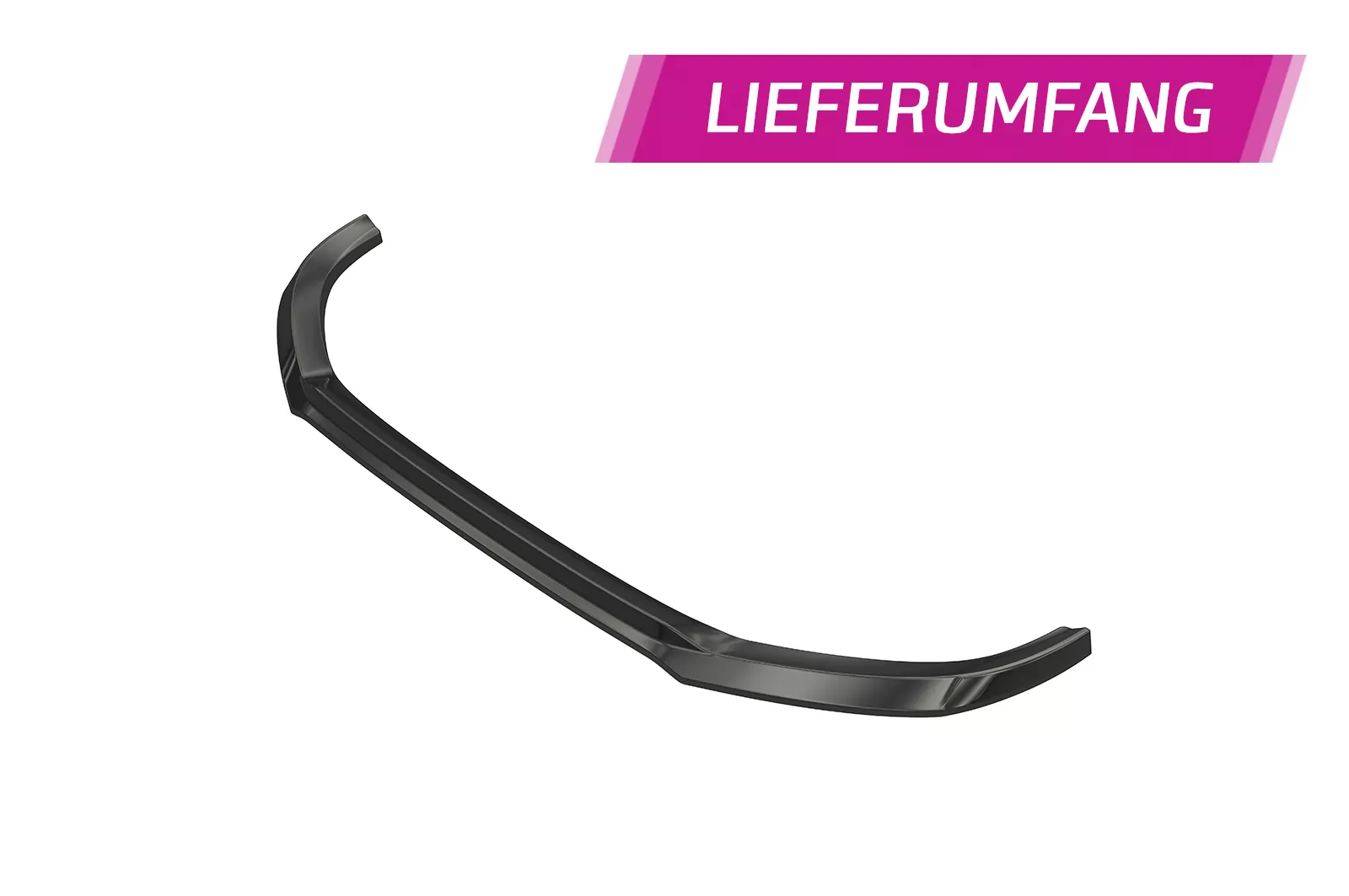 Cup-Spoilerlippe mit ABE für Audi Q2 (Typ GA) S-Line CSL771 Schwarz Strukturiert