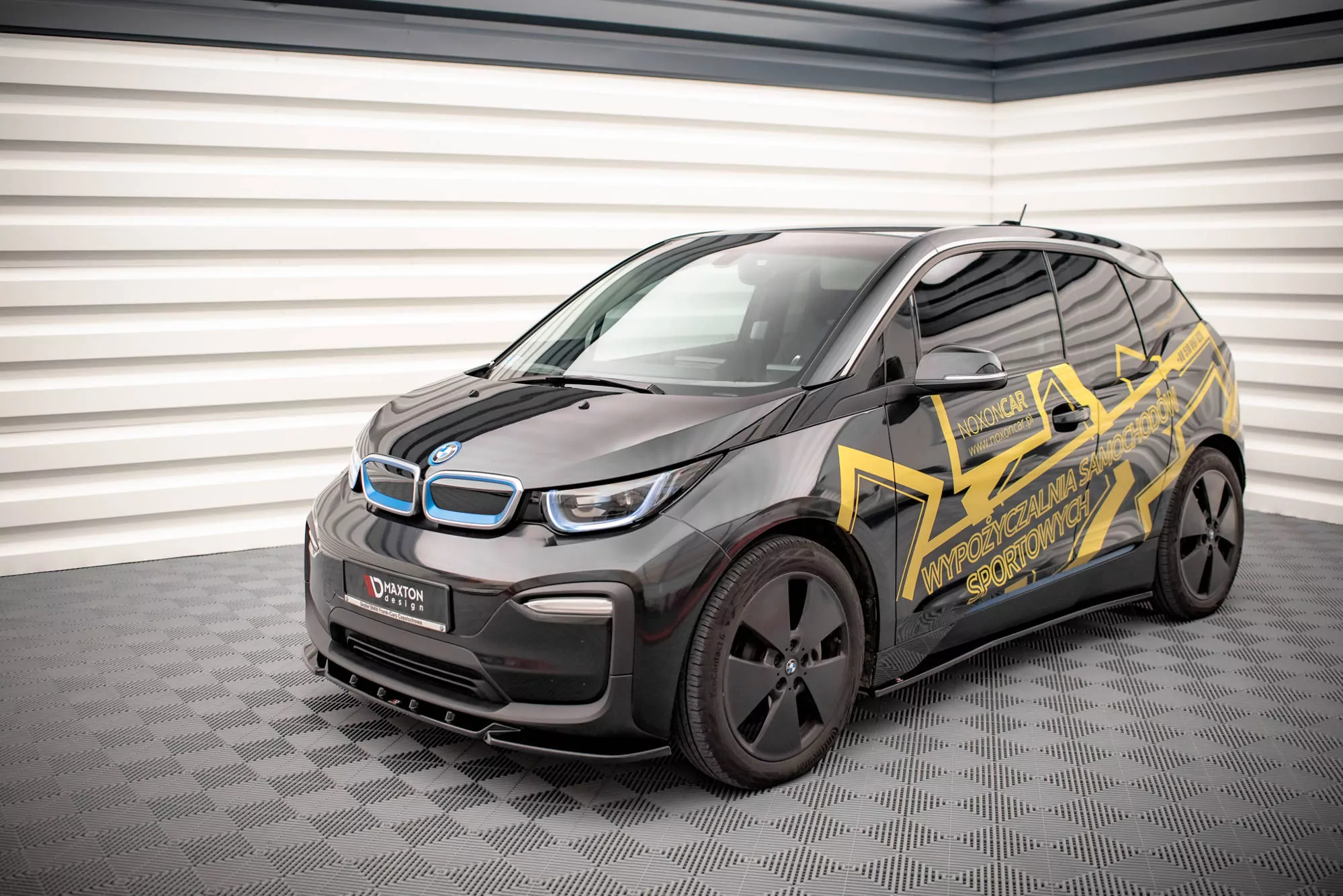 Seitenschweller Ansatz Für BMW I3 Mk1 Facelift Schwarz Hochglanz