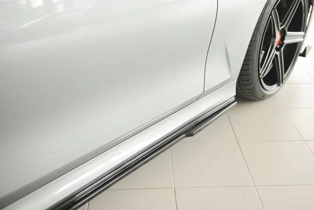 Rieger Seitenschweller rechts ansatz glanz schwarz für BMW 3er G21  (G3K) Touring 07.22- (ab Facelift) LCI