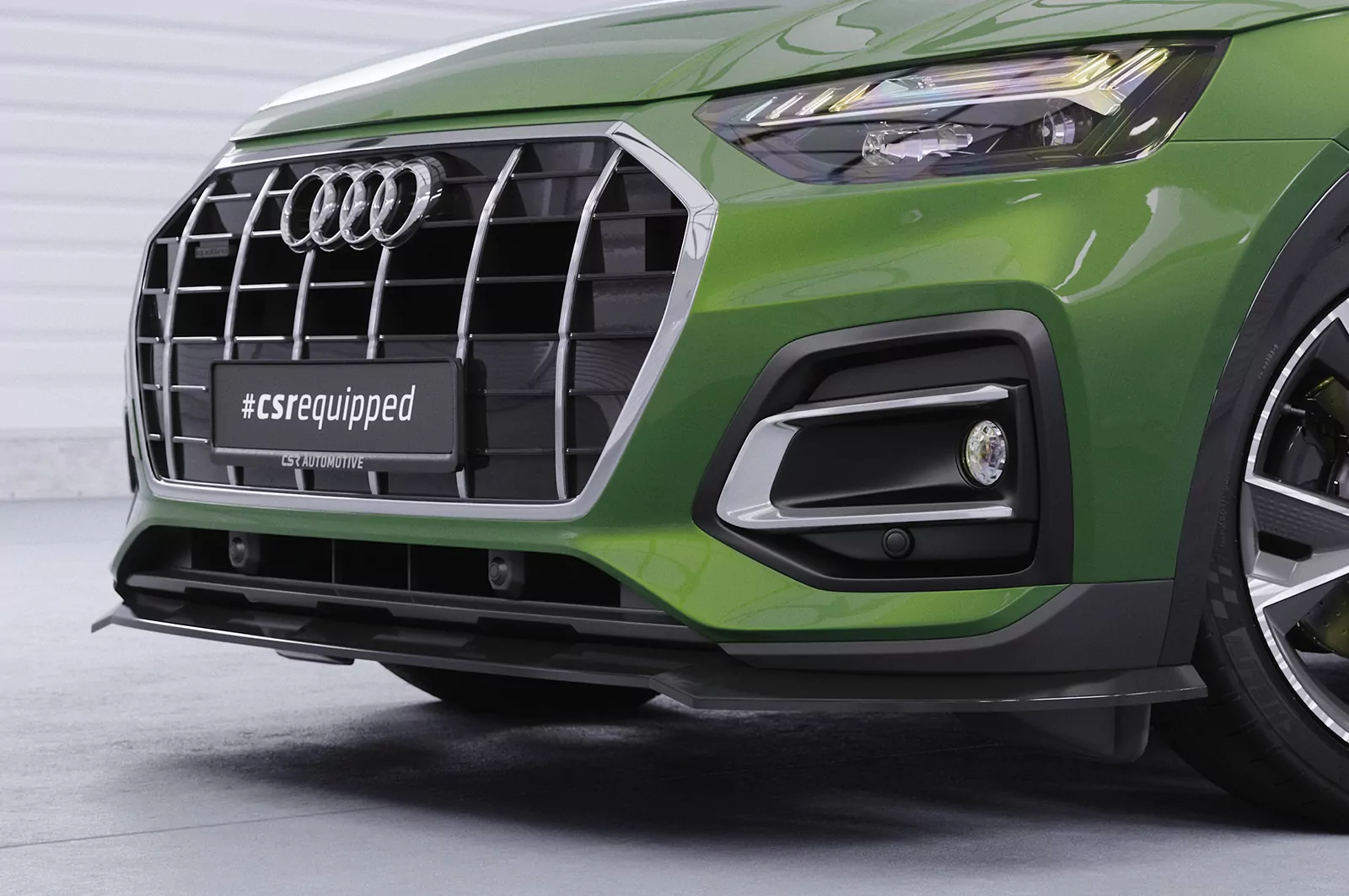 Cup-Spoilerlippe mit ABE für Audi Q5 (FY/FYT) CSL590 Schwarz Strukturiert