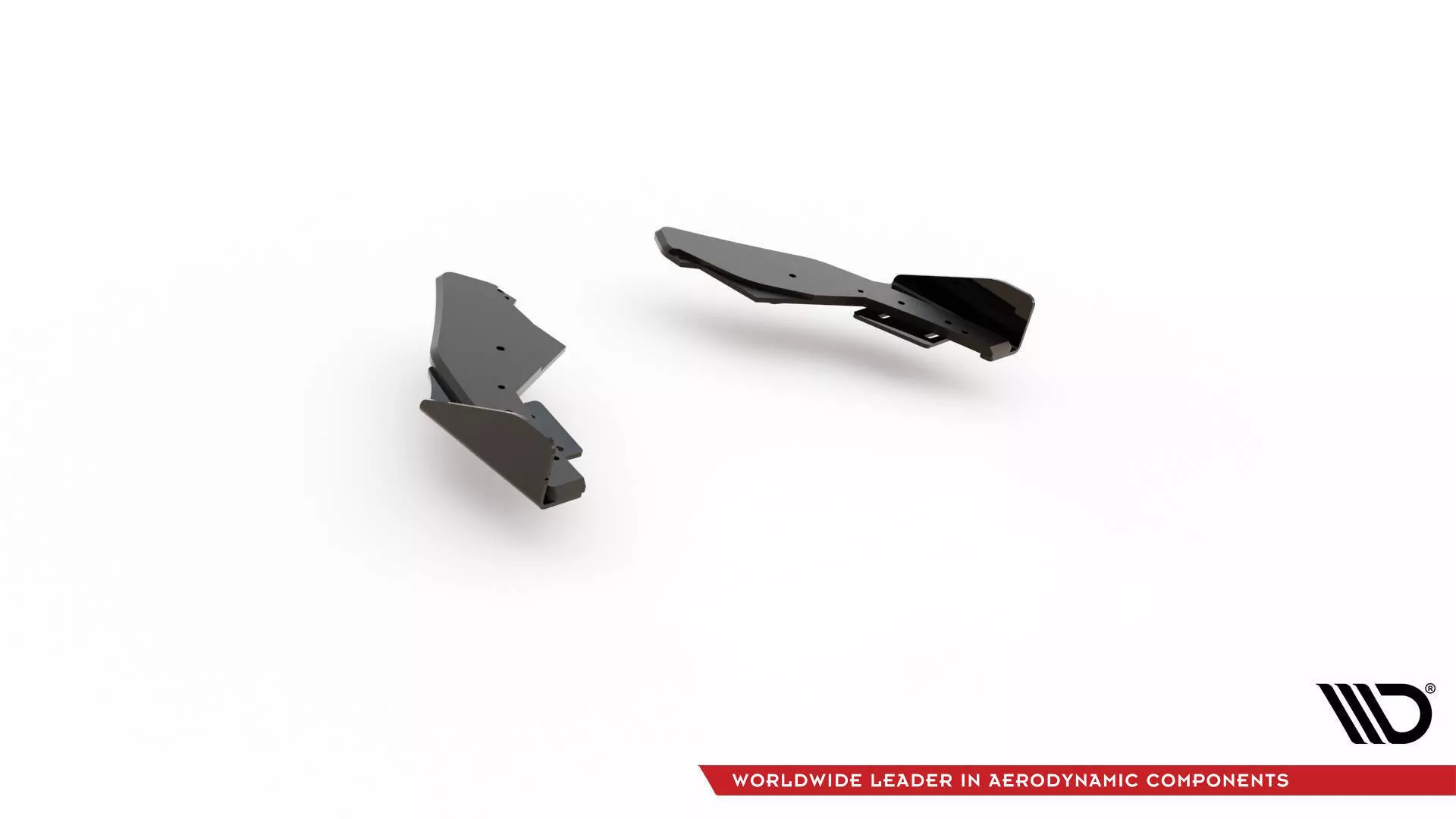 Robuste Racing Heck Ansatz Flaps Diffusor +Flaps Für Volkswagen Golf GTI / GTE Mk8 Schwarz Hochglanz