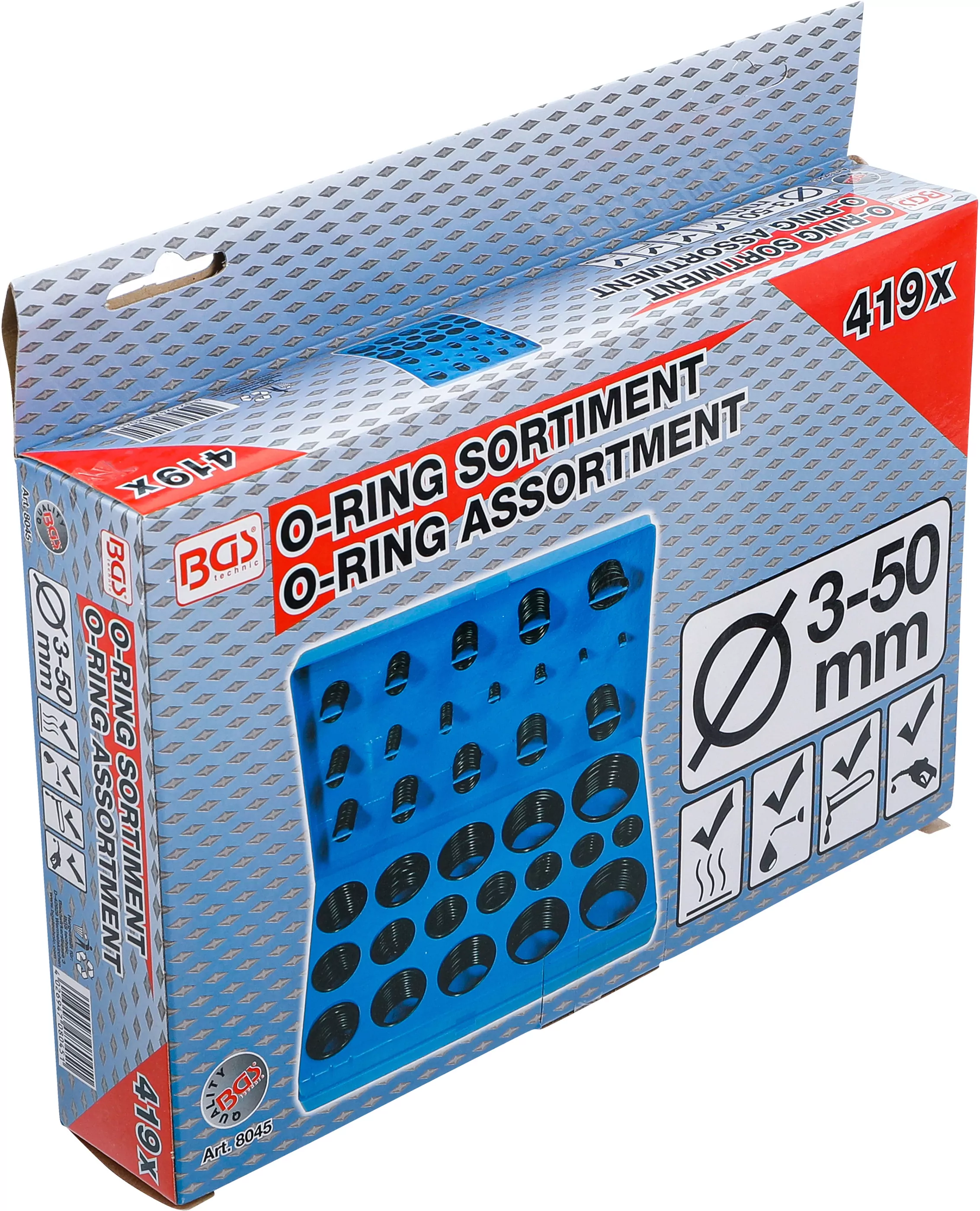 O-Ring-Sortiment | Ø 3 - 50 mm | 419-tlg.