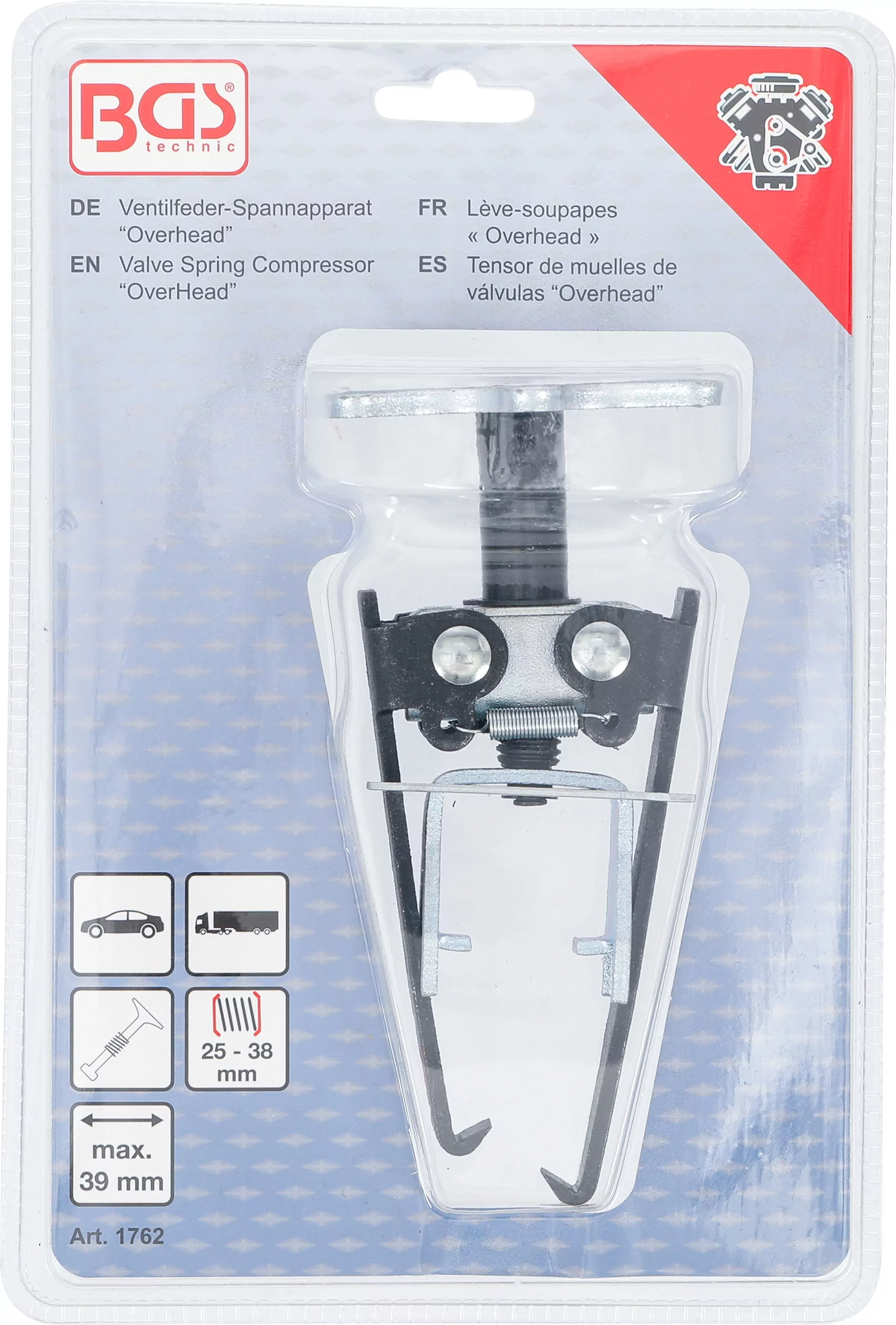 Ventilfeder-Spannapparat "Overhead"