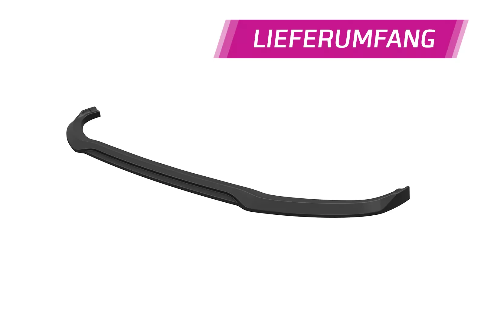 Cup-Spoilerlippe mit ABE für Mazda CX-60 Homura / Takumi CSL862 Schwarz Strukturiert