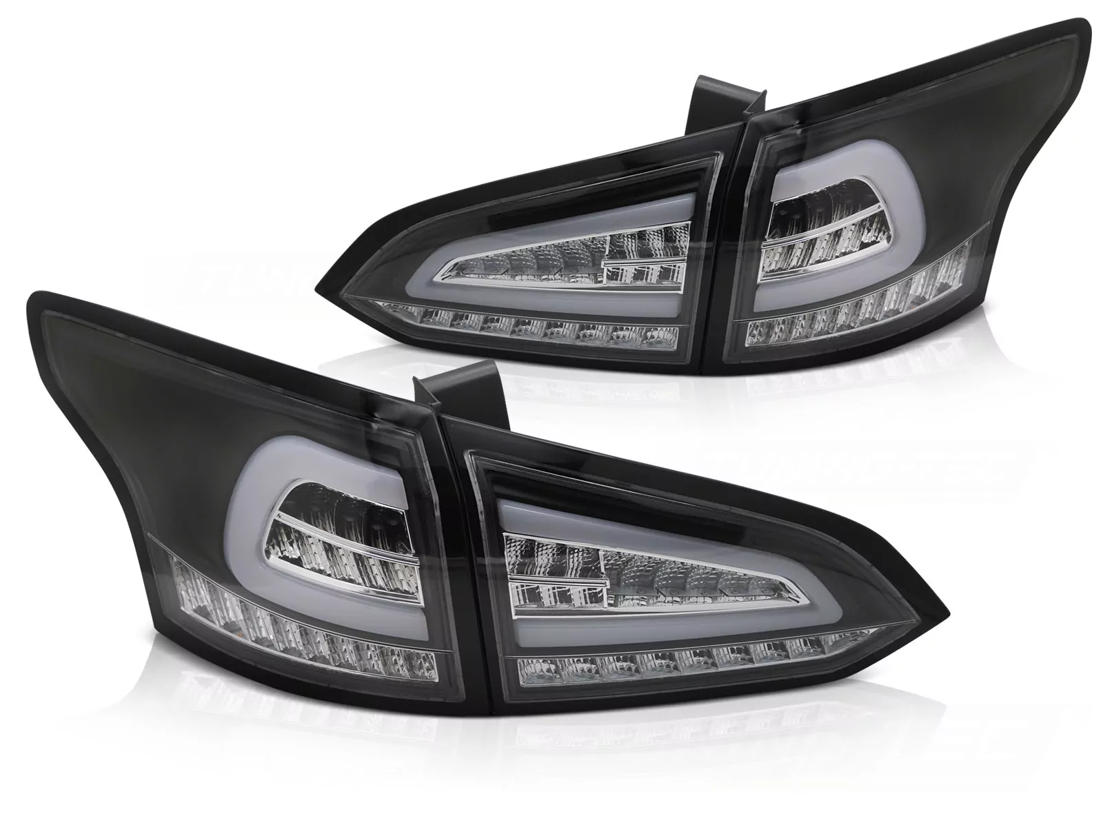 Led Tail Lights Black Seq Fits Ford Focus Mk 3 Sw 11-18 