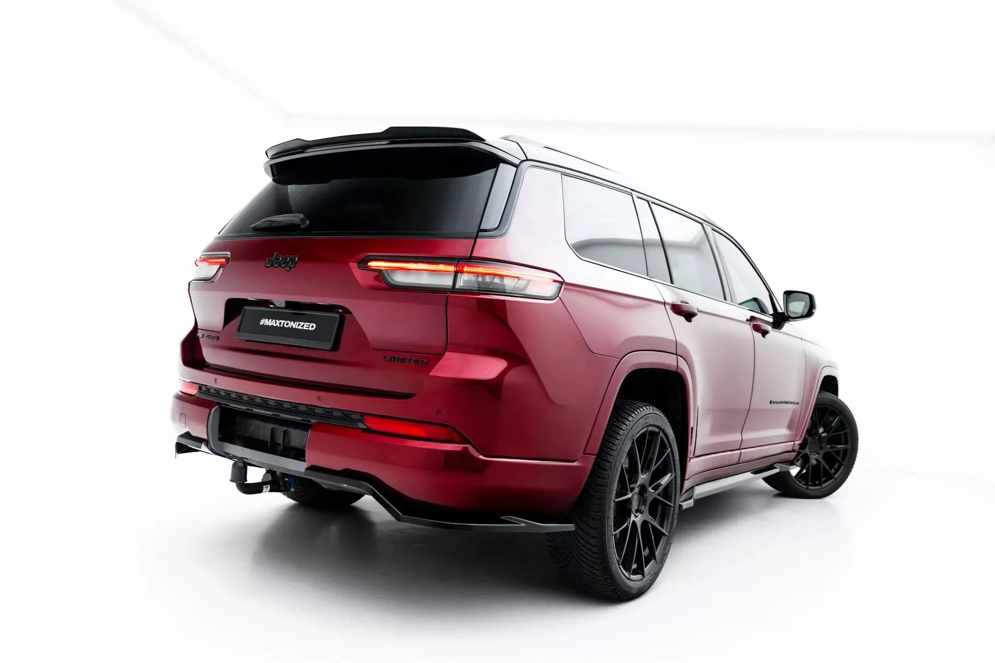 Mittlerer Cup Diffusor DTM Look Heck Ansatz Für Jeep Grand Cherokee L Mk5 