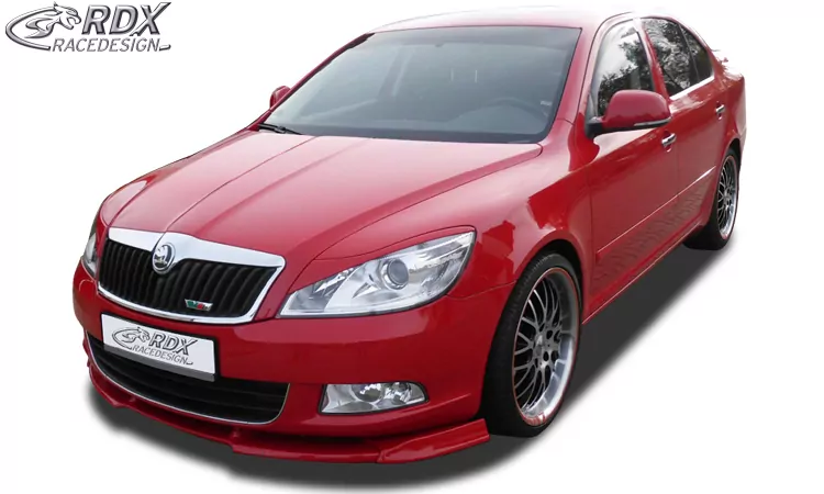 RDX Frontspoiler VARIO-X für SKODA Octavia 2 Facelift Typ 1Z 2008+ (nicht RS) Frontlippe Front Ansatz Vorne Spoilerlippe