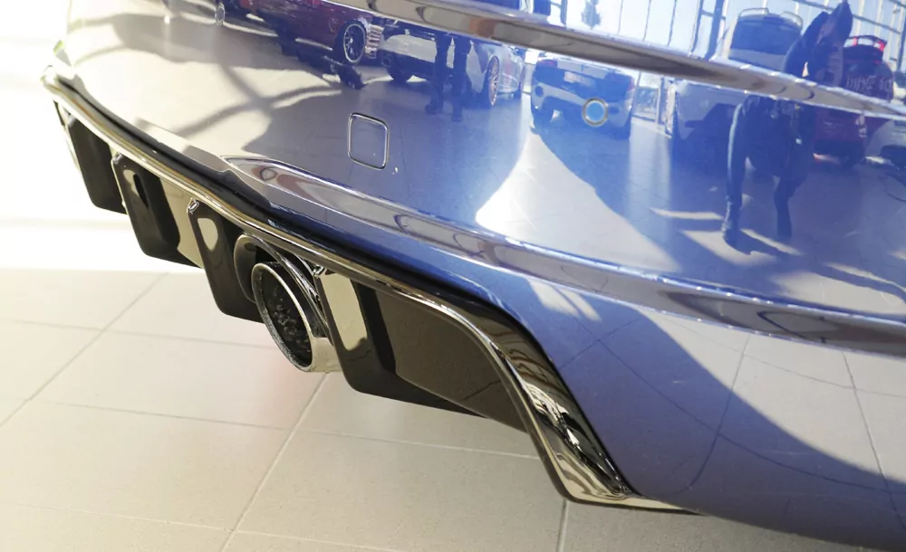 Rieger Heckeinsatz für Audi TT (8J-FV/8S) - Roadster 09.18- (ab Facelift) schwarz glanz