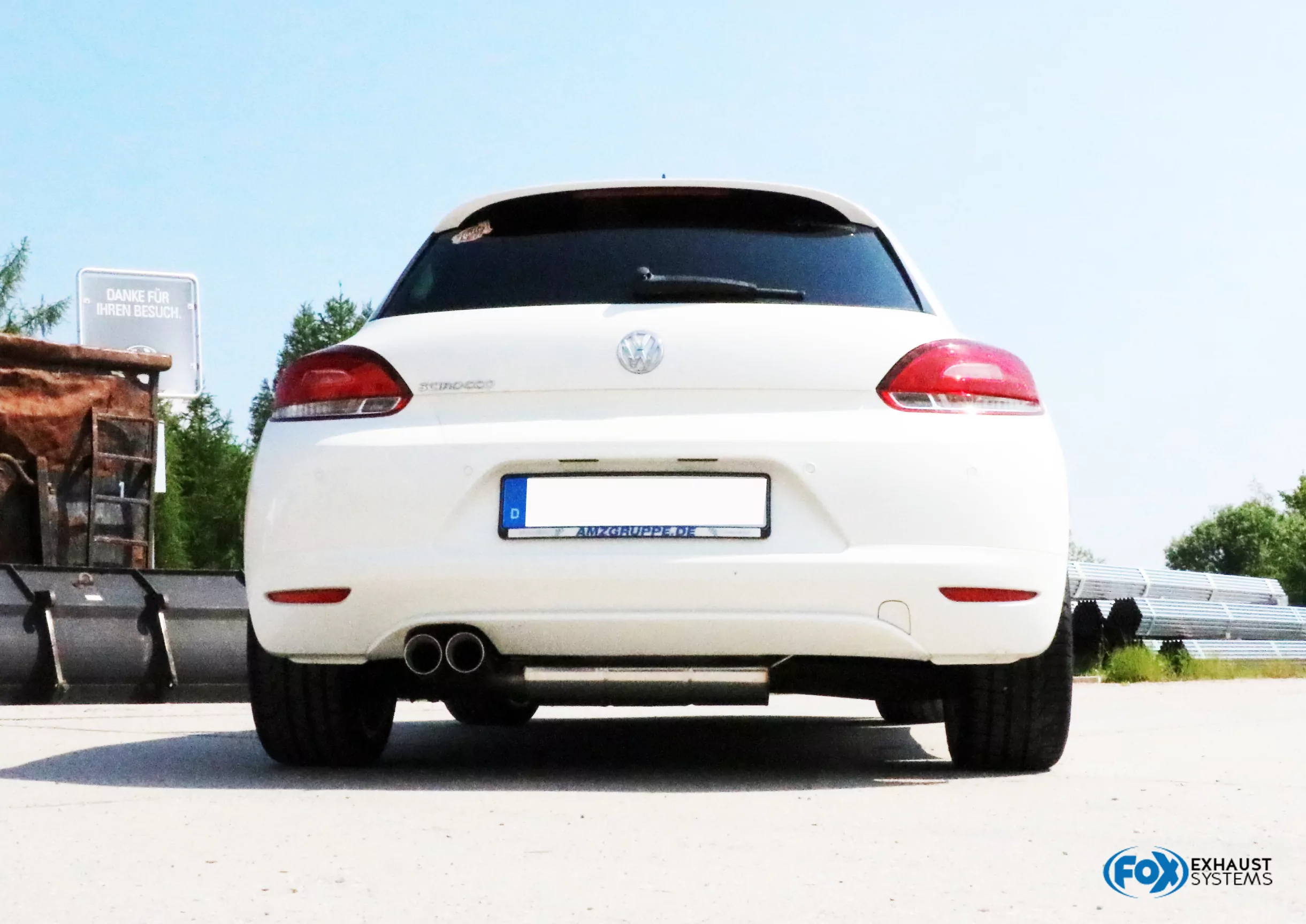 VW Scirocco - 13  Endschalldämpfer - 2x76 Typ 25