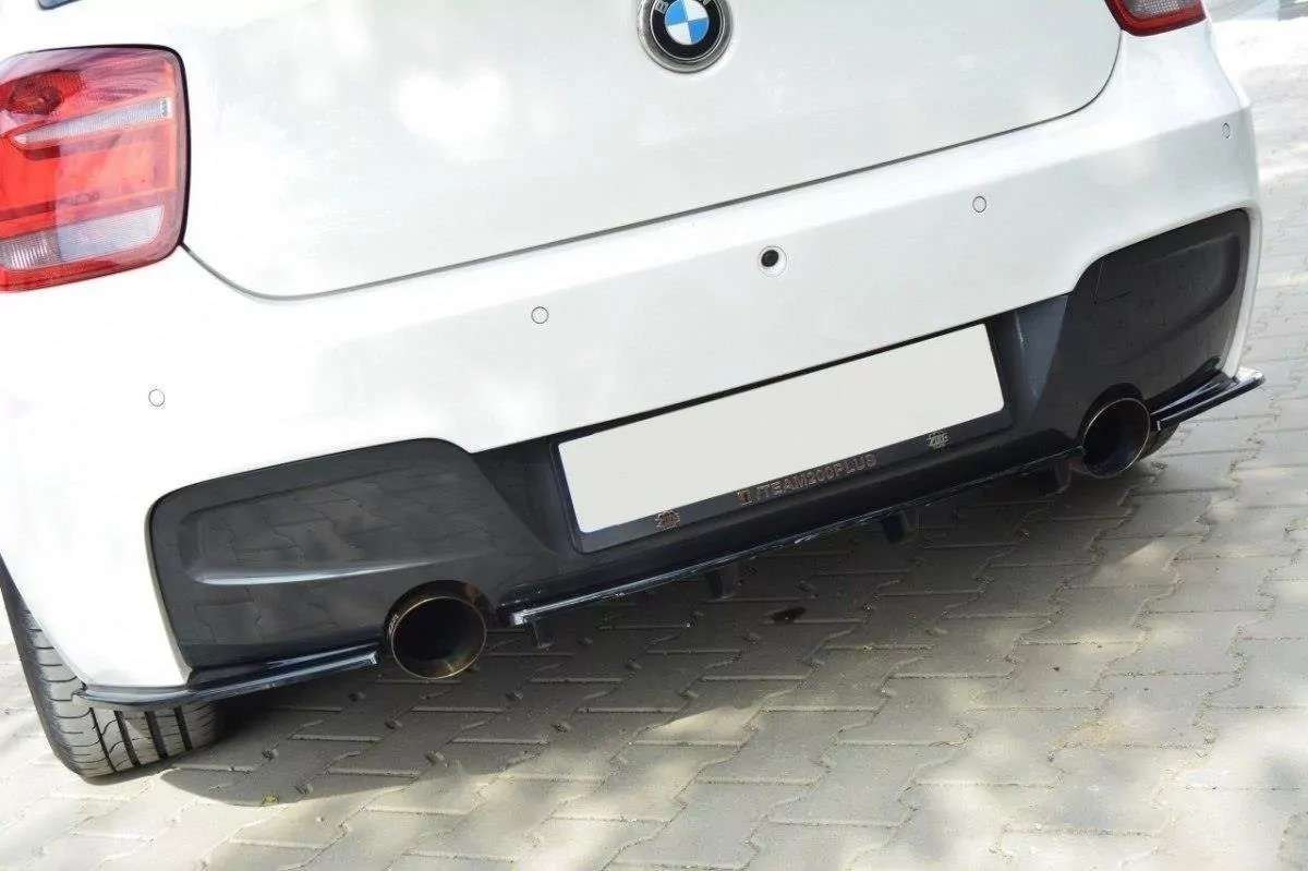 Heck Ansatz Flaps Diffusor Passend Für Diffusor Passend Für BMW 1er F20/F21 M-Power (vor FL) Schwarz Hochglanz Schwarz Hochglanz