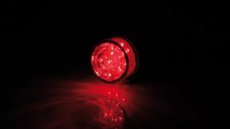 SHIN YO Bullet Mini LED Rücklichteinsatz Rund, Transparentes Glas, E-Geprüft (1Stck)