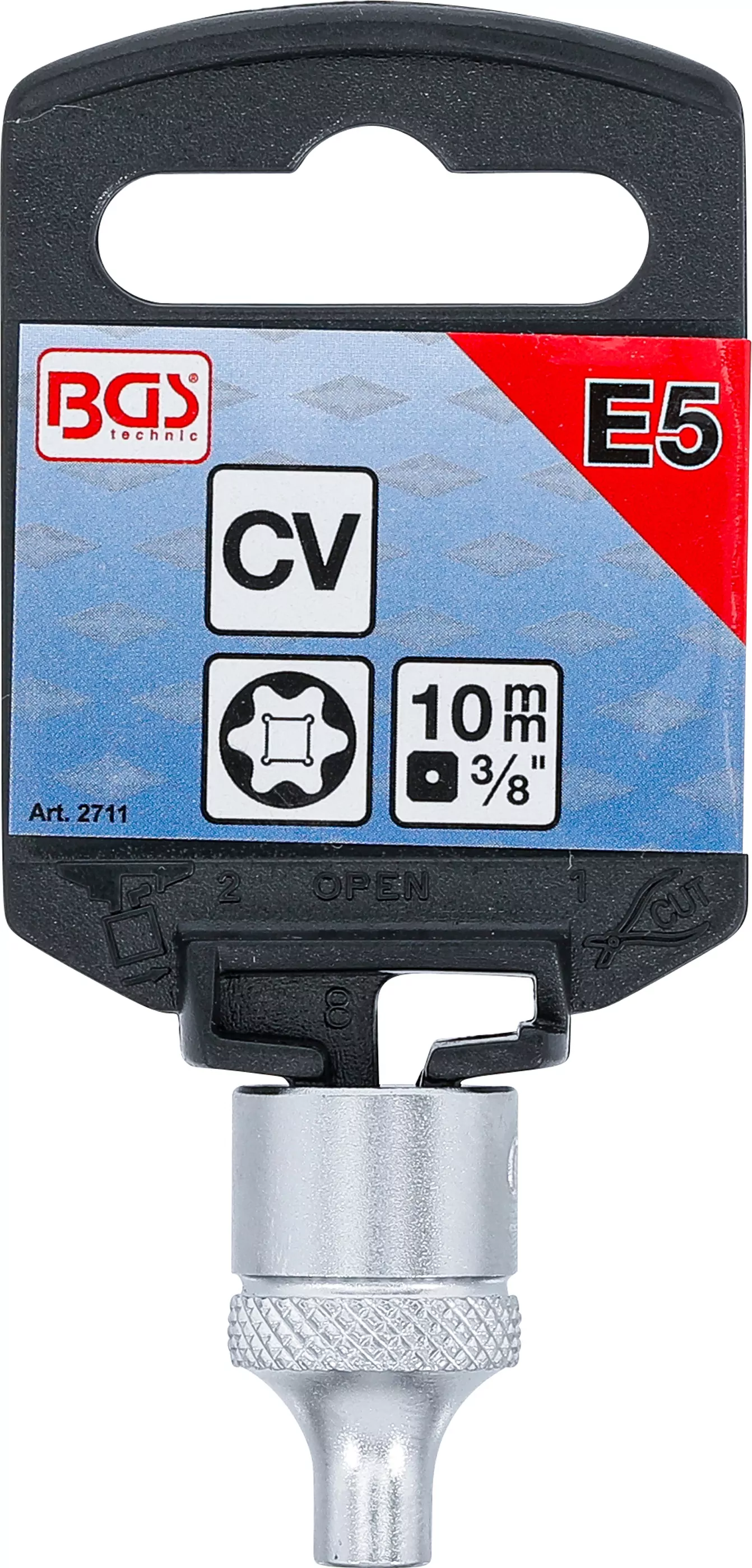 Steckschlüssel-Einsatz E-Profil | Antrieb Innenvierkant 10 mm (3/8") | SW E5