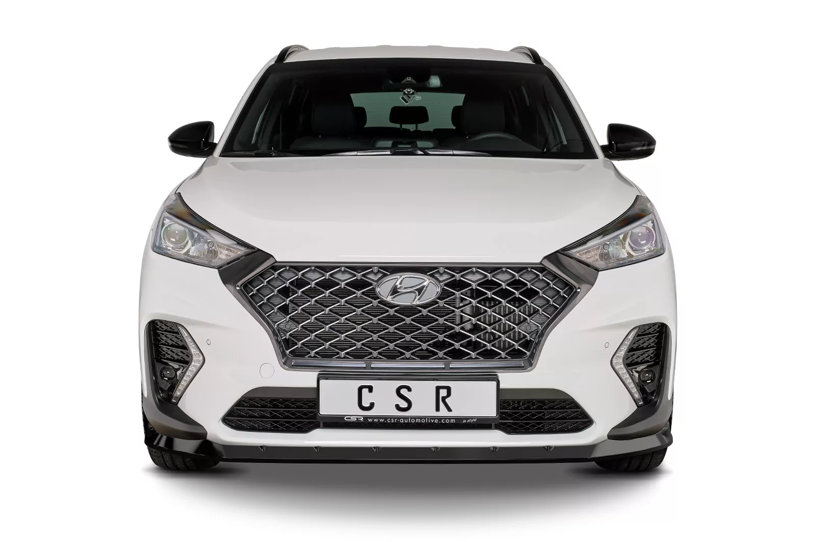 Cup-Spoilerlippe mit ABE für Hyundai Tucson (TLE) N-Line CSL511 Schwarz Strukturiert