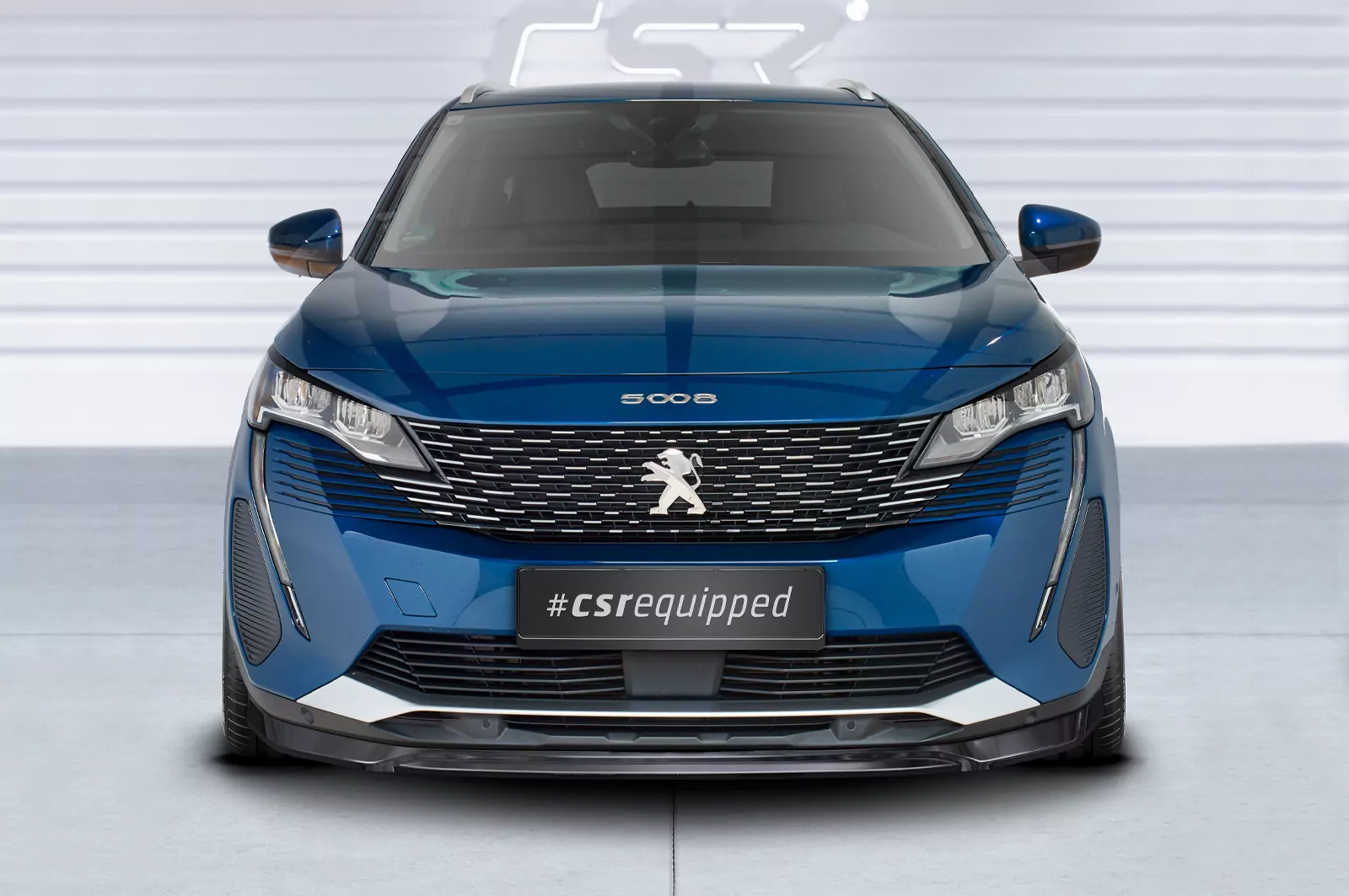 Cup-Spoilerlippe mit ABE für Peugeot 5008 (2.Gen) CSL582 Schwarz Strukturiert