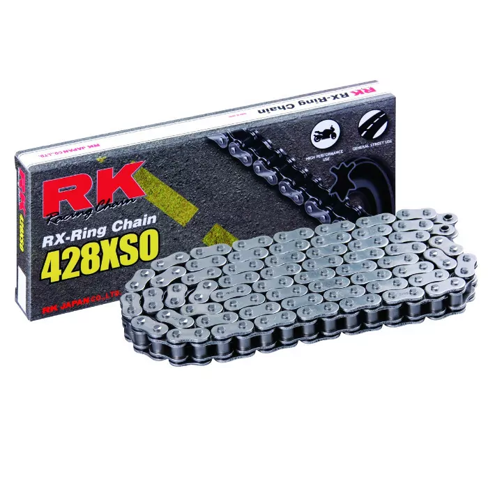 RK-Antriebskette 428XSO, 142 Glieder, offen mit Clipschloss