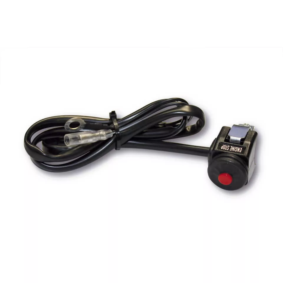 - Kein Hersteller - Schalter rund (Typ Taster) für Engine Stop, Hupe oder z.B. Override am ATV/Quad.
