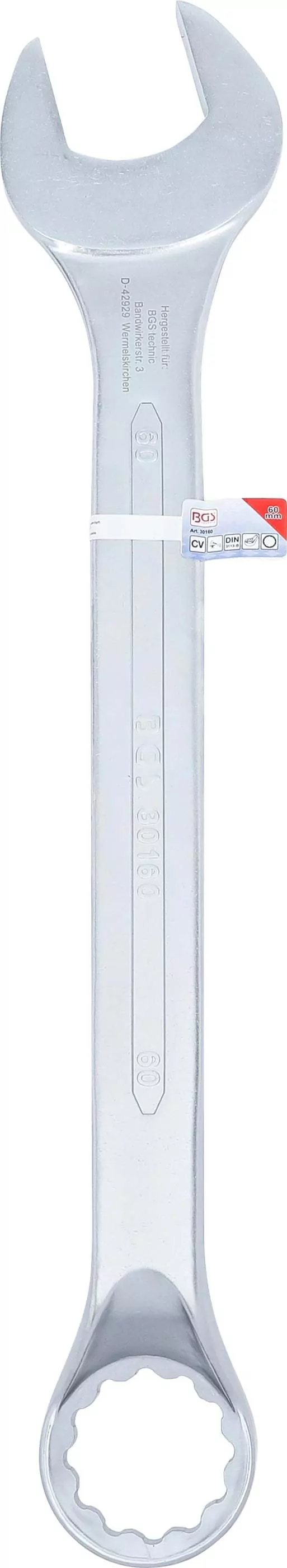 Maul-Ringschlüssel, gekröpft | SW 60 mm